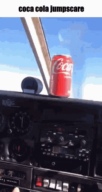 Coca cola jumpscare Blank Meme Template
