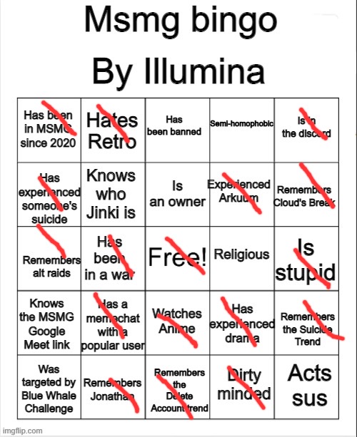 tripping balls | image tagged in msmg bingo | made w/ Imgflip meme maker