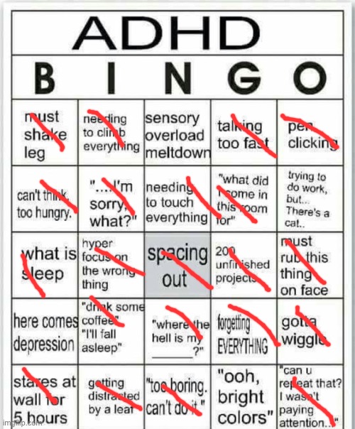 egg | image tagged in adhd bingo | made w/ Imgflip meme maker