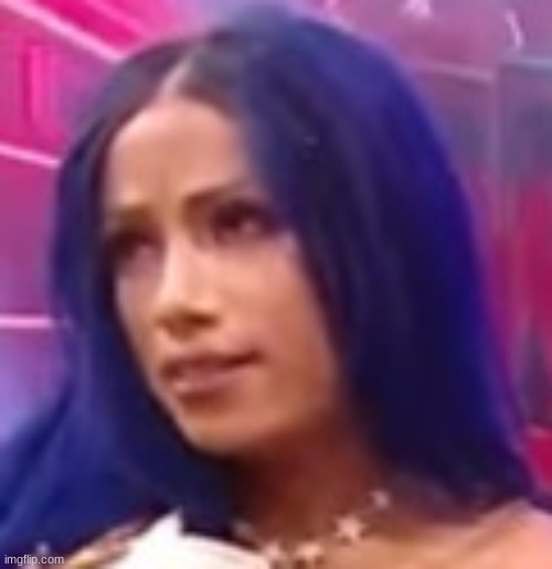 Annoyed Sasha Banks | image tagged in annoyed sasha banks | made w/ Imgflip meme maker