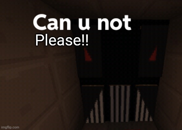 Can you not? | Please!! | image tagged in can you not | made w/ Imgflip meme maker