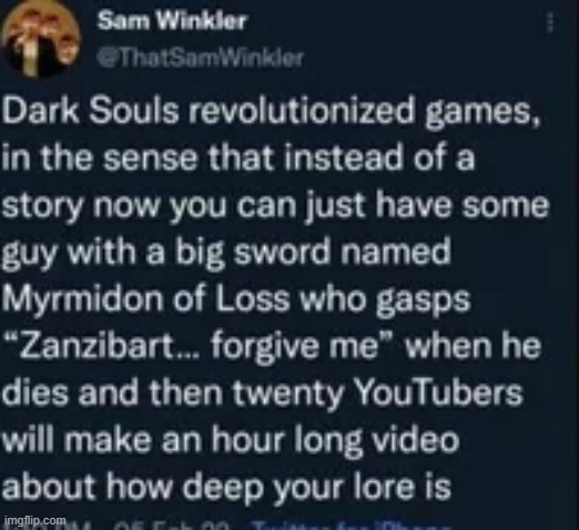 I lobe souls gaem | made w/ Imgflip meme maker