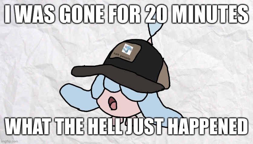 I WAS GONE FOR 20 MINUTES; WHAT THE HELL JUST HAPPENED | made w/ Imgflip meme maker