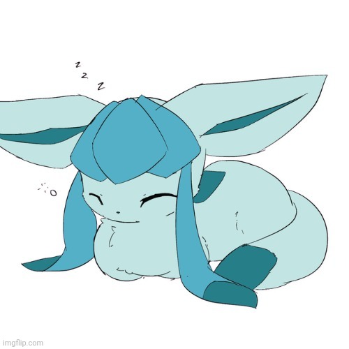 Glaceon Sleeping Blank Meme Template