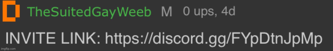 his discord server, not sure if it’s working (Pls Don’t raid!!) | made w/ Imgflip meme maker