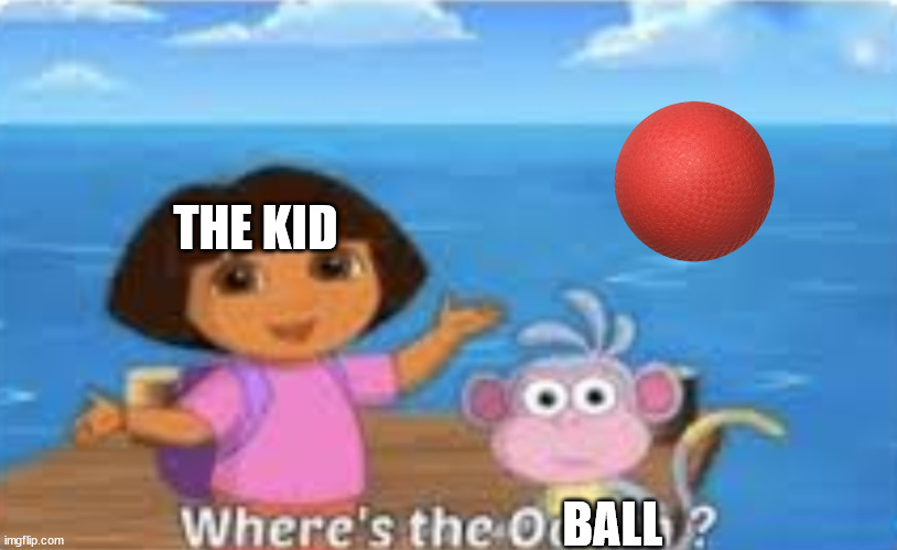 Dora DumDum | THE KID BALL | image tagged in dora dumdum | made w/ Imgflip meme maker