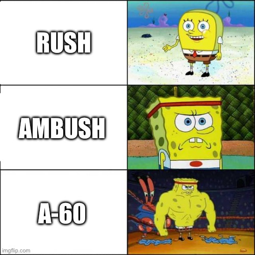 Rushing entities in doors hotel + update ranked by me | RUSH; AMBUSH; A-60 | image tagged in spongebob strong,roblox doors,roblox | made w/ Imgflip meme maker
