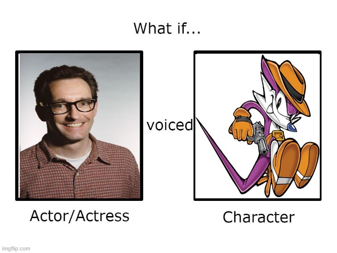 What if tom Kenny voiced Nack the Weasel(Fang the sniper) | image tagged in what if this actor or actress voiced this character,sonic the hedgehog,sega,tom kenny,fang the sniper,nack the weasel | made w/ Imgflip meme maker