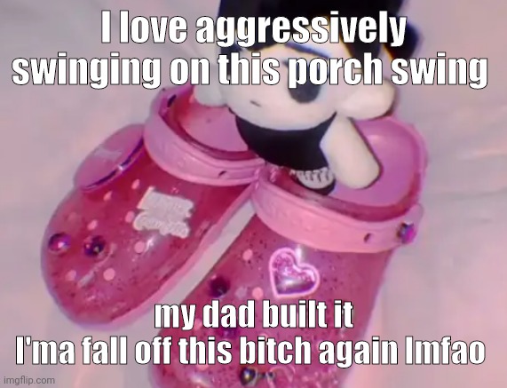 My fatass gonna break it | I love aggressively swinging on this porch swing; my dad built it
I'ma fall off this bitch again lmfao | image tagged in stairs | made w/ Imgflip meme maker