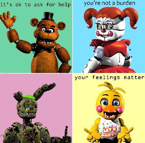 High Quality [clever fnaf title] Blank Meme Template