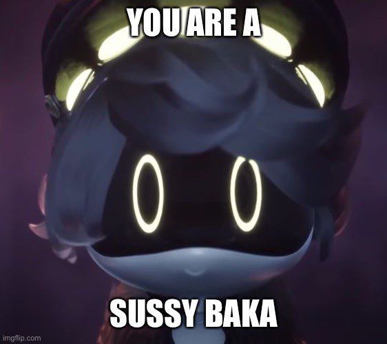 You are a Sussy Baka Blank Meme Template