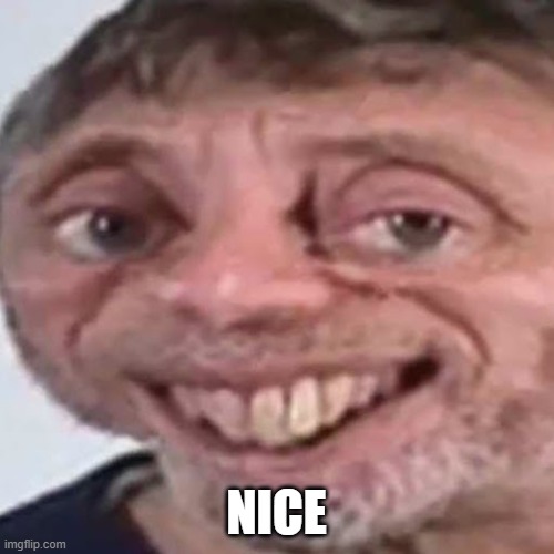 Noice | NICE | image tagged in noice | made w/ Imgflip meme maker