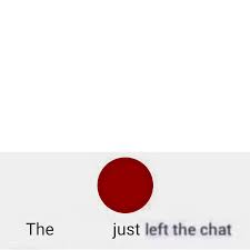 High Quality left the chat Blank Meme Template