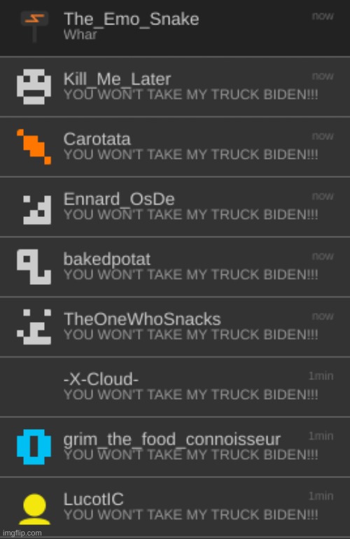 YOU WON'T TAKE MY TRUCK BIDEN!!! | made w/ Imgflip meme maker
