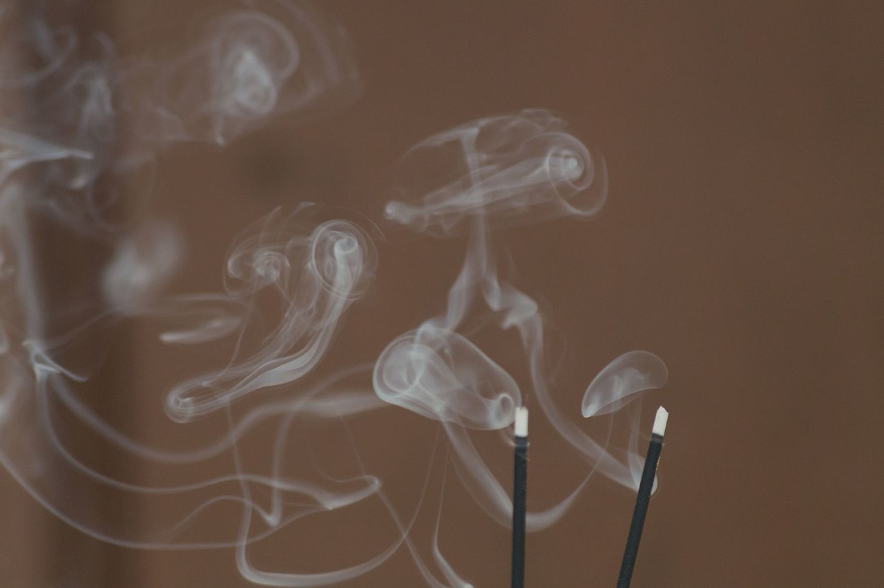 Smoke from incense sticks Blank Meme Template