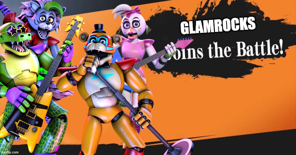 glamwok | GLAMROCKS | image tagged in smash bros | made w/ Imgflip meme maker