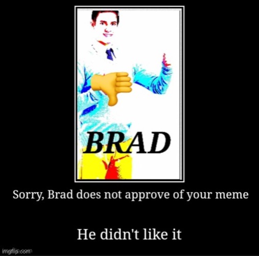 Brad dissaproves | image tagged in brad dissaproves | made w/ Imgflip meme maker