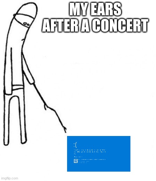 after a concert | MY EARS AFTER A CONCERT | image tagged in c'mon do something,funny,memes | made w/ Imgflip meme maker