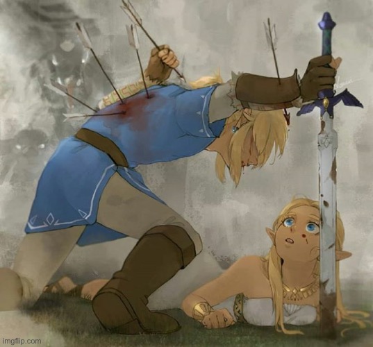 Link and zelda | image tagged in link and zelda | made w/ Imgflip meme maker