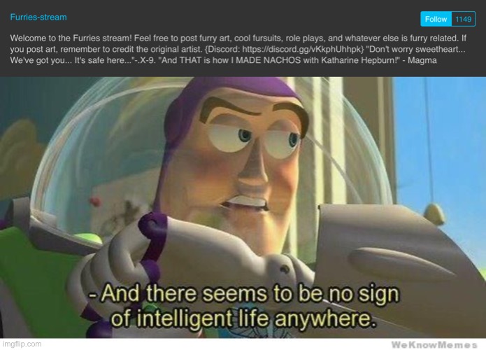 image tagged in buzz lightyear no intelligent life | made w/ Imgflip meme maker