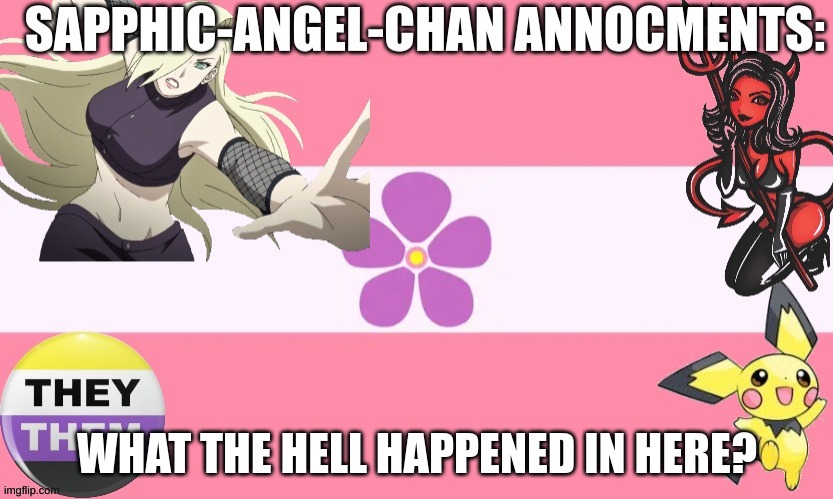 i just want to know man | WHAT THE HELL HAPPENED IN HERE? | image tagged in sapphic-angel-chan temple | made w/ Imgflip meme maker