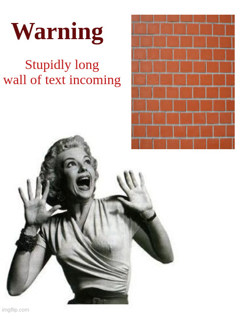 Wall Of Text | Warning Stupidly long wall of text incoming | image tagged in wall of text | made w/ Imgflip meme maker