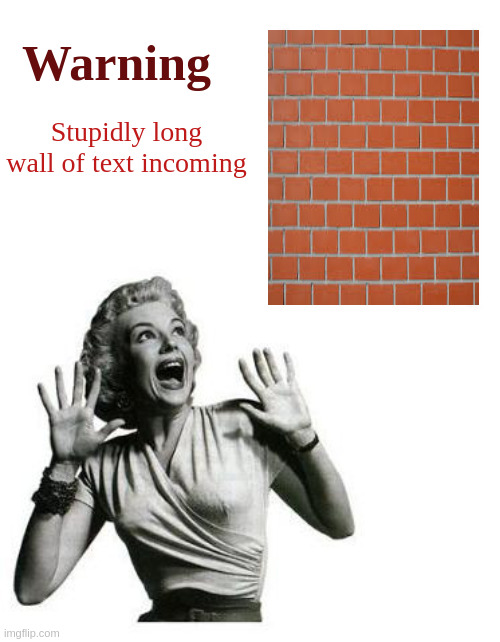 Wall of text warning Blank Meme Template