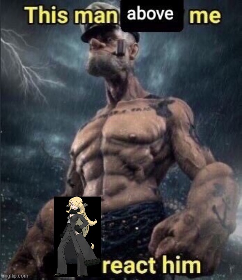 this man above me fish react him | image tagged in this man above me fish react him | made w/ Imgflip meme maker