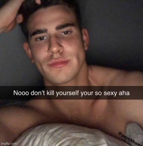 Don't Kill Yourself You're So Sexy Aha | image tagged in don't kill yourself you're so sexy aha | made w/ Imgflip meme maker
