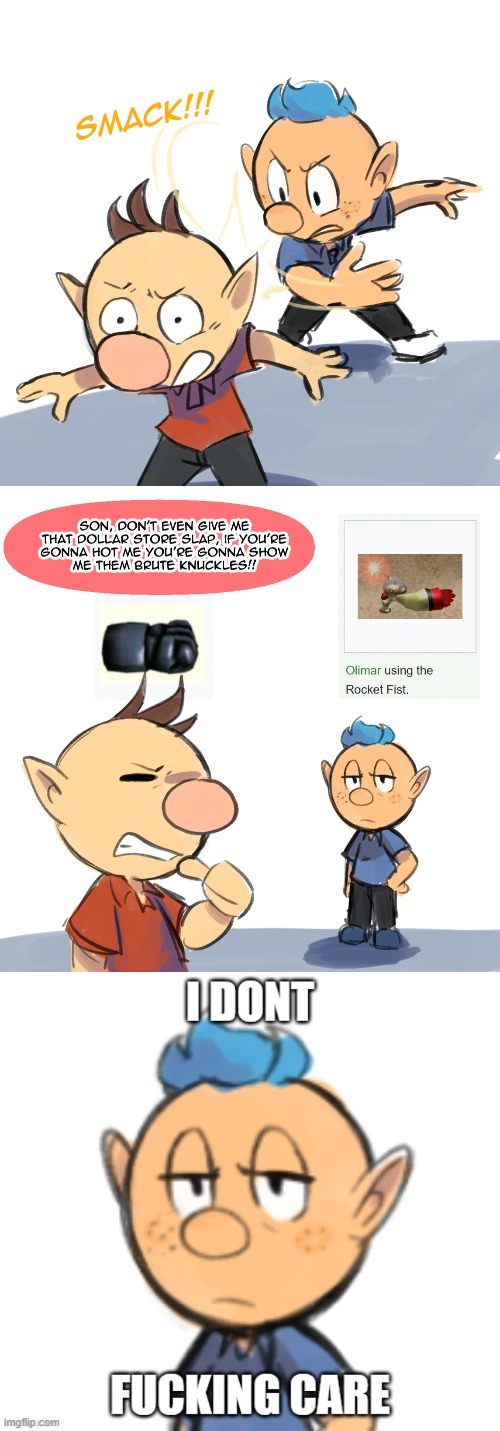 alph slaps olimar in the back of the head!!! - Imgflip