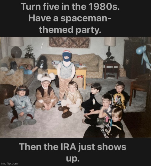 Space party | image tagged in spaceman,1980s,80s,ira,star wars | made w/ Imgflip meme maker