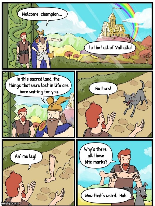 Valhalla Awaits | image tagged in comics | made w/ Imgflip meme maker