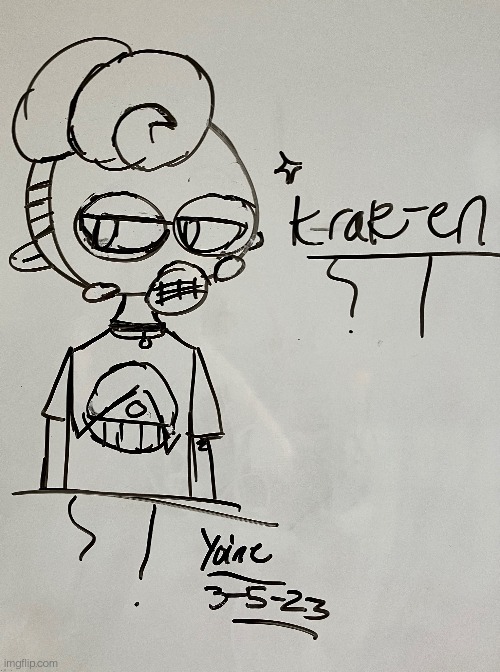 How many of you thought this said Karen? (Art belongs to yoine) | made w/ Imgflip meme maker