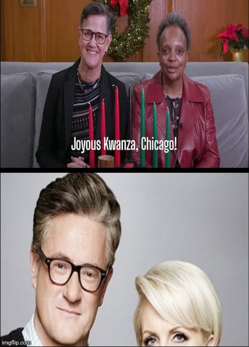 Lori Lightfoot is Dating Joe Scarborough | image tagged in chicago mayor,amy eshleman,msnbc,mika brzezinski,beetlejuice,wife | made w/ Imgflip meme maker