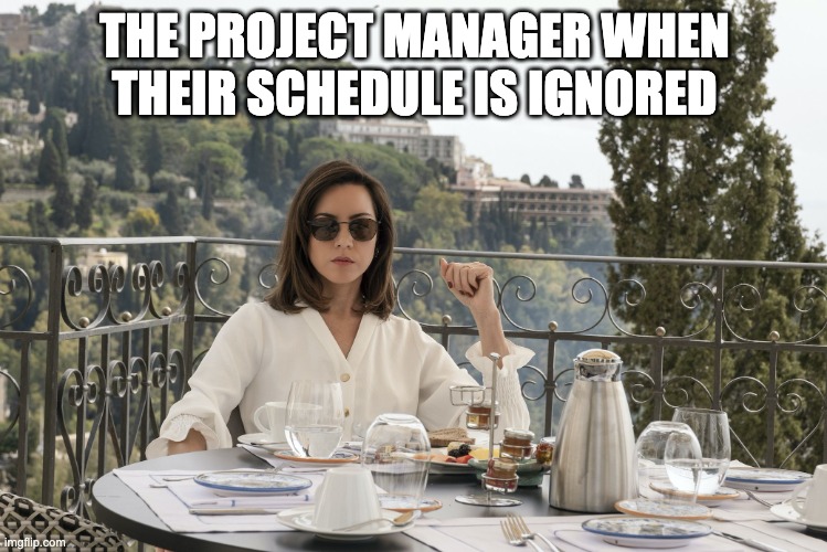 Annoyed Project Manager | THE PROJECT MANAGER WHEN THEIR SCHEDULE IS IGNORED | image tagged in white lotus harper,white lotus,project manager,museums | made w/ Imgflip meme maker