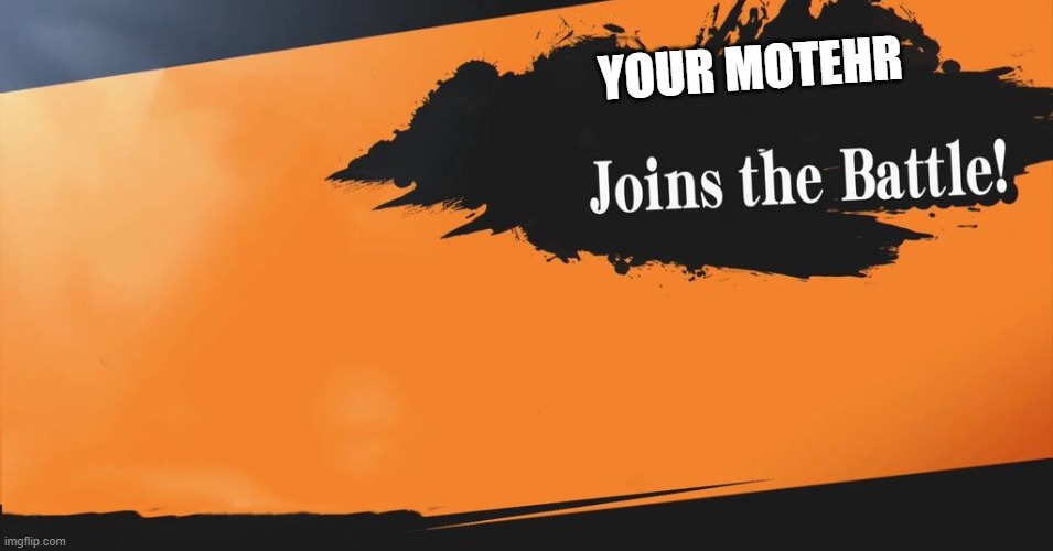 Smash Bros. | YOUR MOTEHR | image tagged in smash bros | made w/ Imgflip meme maker