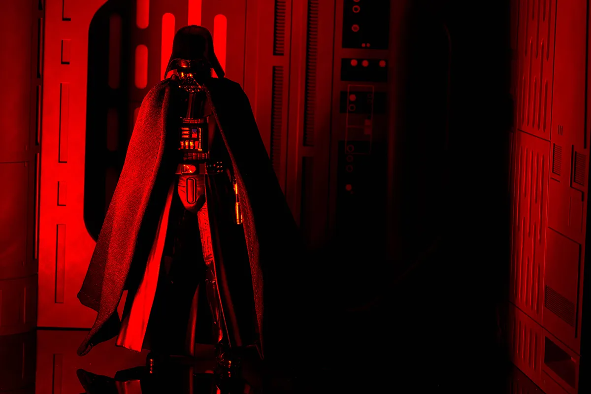 Red Darth Vader Blank Meme Template