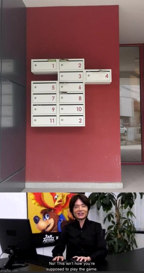 Failed arrangement | image tagged in no this isn t how your supposed to play the game,numbers,memes,you had one job,drawer,dresser | made w/ Imgflip meme maker