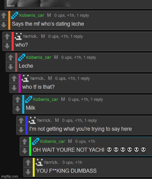 bro thought I was yachi | made w/ Imgflip meme maker