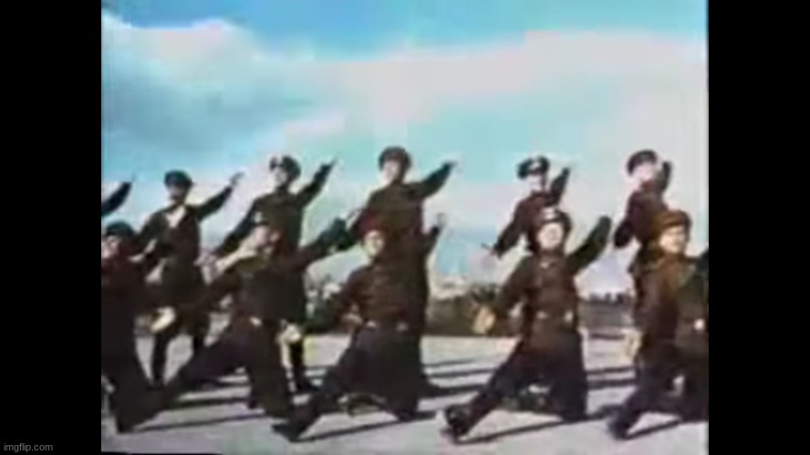 Russian Army Dance Party | image tagged in russian army dance party | made w/ Imgflip meme maker