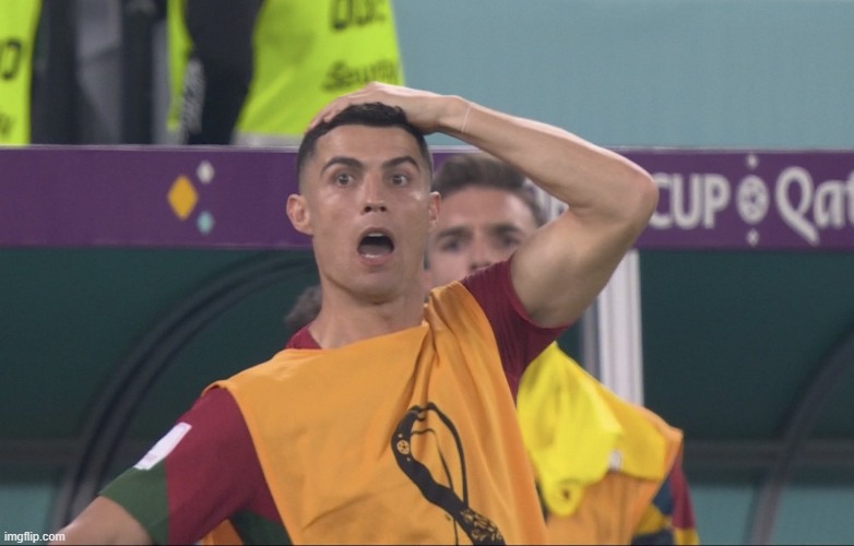 Ronaldo Shock | image tagged in ronaldo shock | made w/ Imgflip meme maker