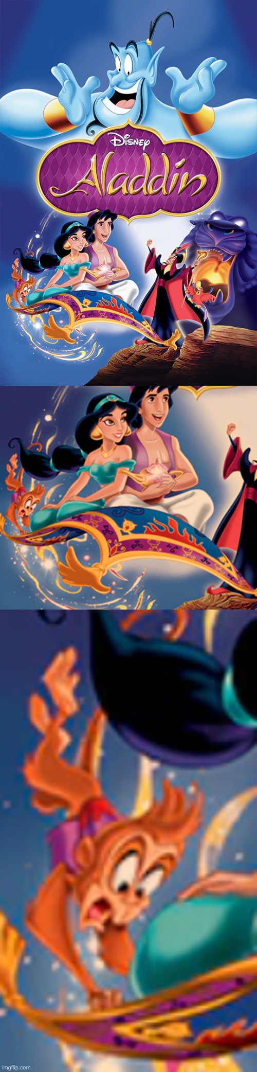 poor abu | image tagged in aladdin,funny | made w/ Imgflip meme maker