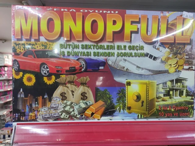 MONOPFULL LMAO. This design makes me cringe too | image tagged in off brand,ripoff,memes | made w/ Imgflip meme maker