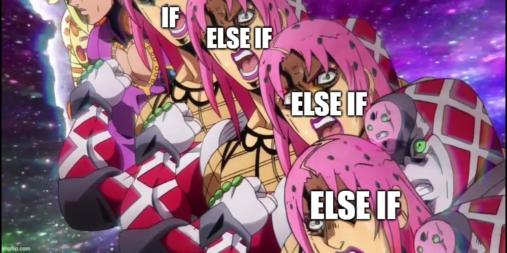 If spam | ELSE IF; IF; ELSE IF; ELSE IF | image tagged in computer science | made w/ Imgflip meme maker