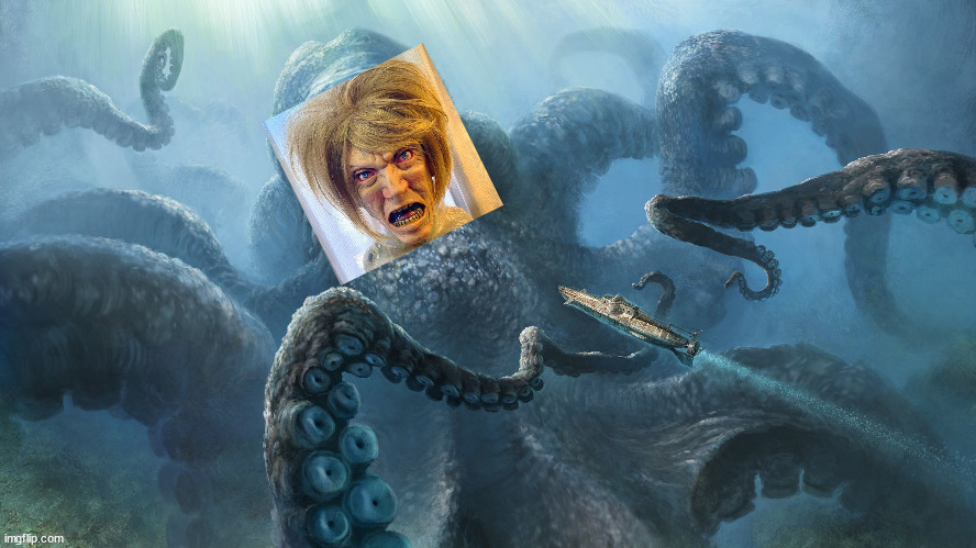 Karaken | image tagged in karen,kraken | made w/ Imgflip meme maker