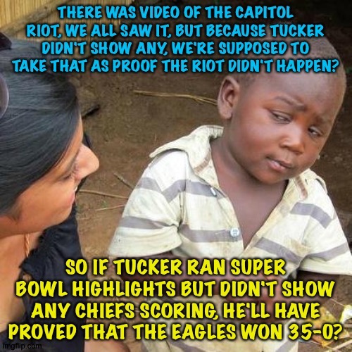 Trumpanzee logic | image tagged in third world skeptical kid | made w/ Imgflip meme maker