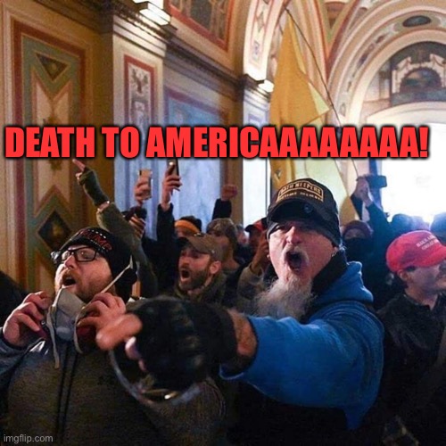 Capitol Traitors | DEATH TO AMERICAAAAAAAA! | image tagged in capitol traitors | made w/ Imgflip meme maker