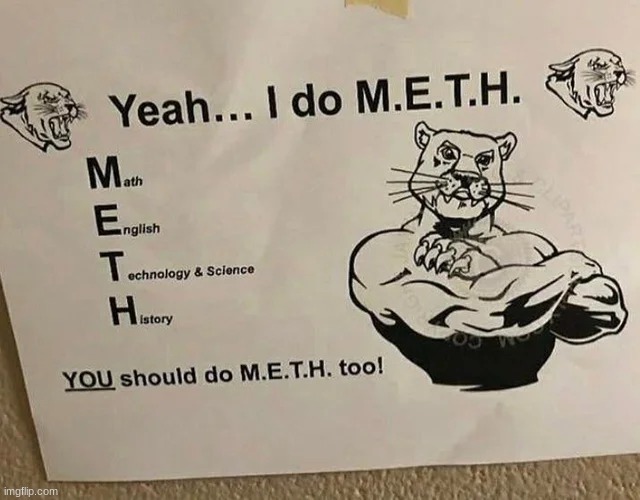 "Jesse, we need to go to school" | image tagged in waltuh,yeah i do meth,i mean math | made w/ Imgflip meme maker