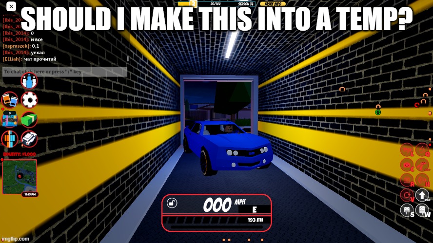 In da car | SHOULD I MAKE THIS INTO A TEMP? | made w/ Imgflip meme maker