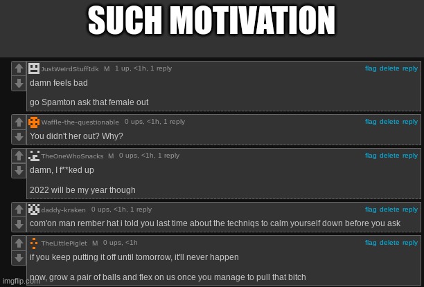 SUCH MOTIVATION | made w/ Imgflip meme maker
